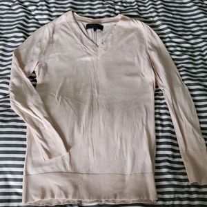 Rag & Bone blush pink lightweight tunic sweater